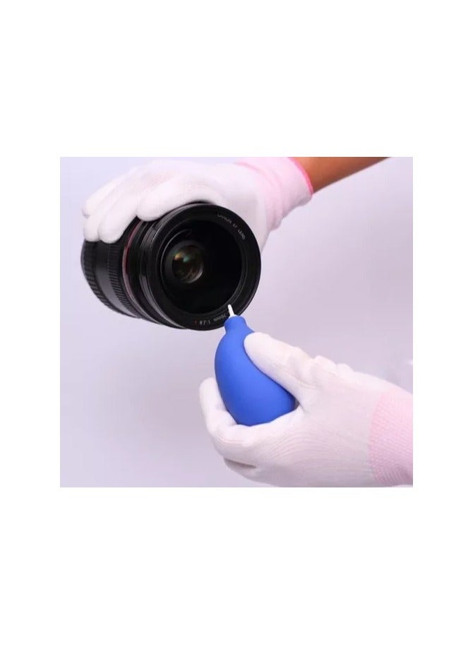 مجموعة تنظيف احترافية 6 في 1  منفاخ هواء، أعواد قطنية، قطعة قماش من الألياف الدقيقة من الجلد المدبوغ + القطيفة، فرشاة، محلول تنظيف - Image 2