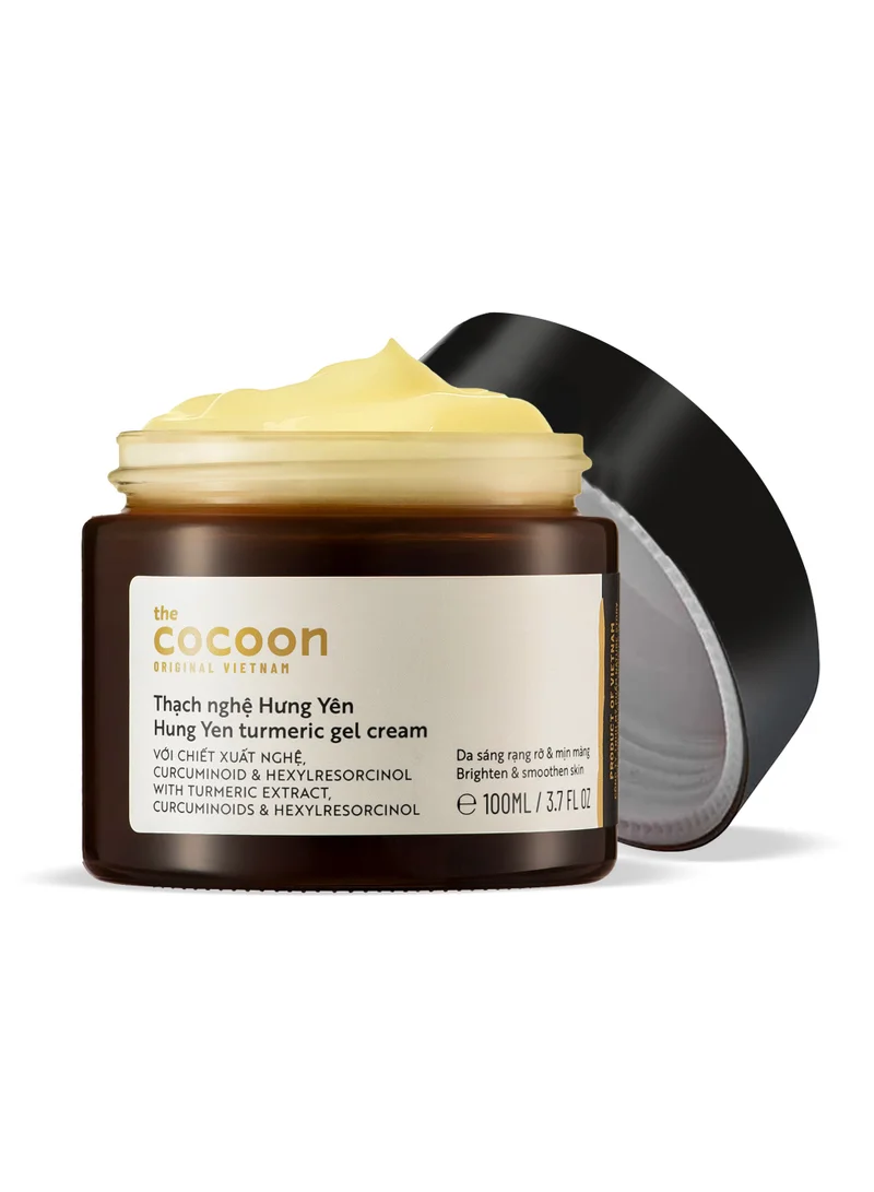 Hung Yen Turmeric Gel Cream 100ml Brightening Moisturizer with Turmeric Curcuminoids Hexylresorcinol and Niacinamide for Even Radiant Skin
