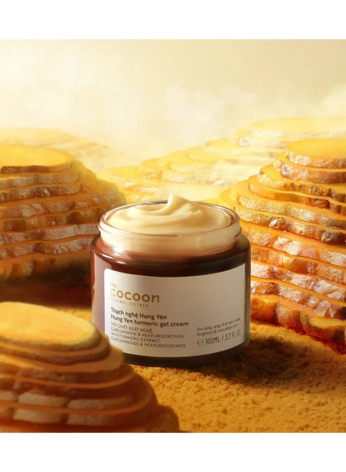 The Cocoon Original Vietnam 100 ml Hung Yen Turmeric Gel Cream 100ml Brightening Moisturizer with Turmeric Curcuminoids Hexylresorcinol and Niacinamide for Even Radiant Skin  | Best Price UAE