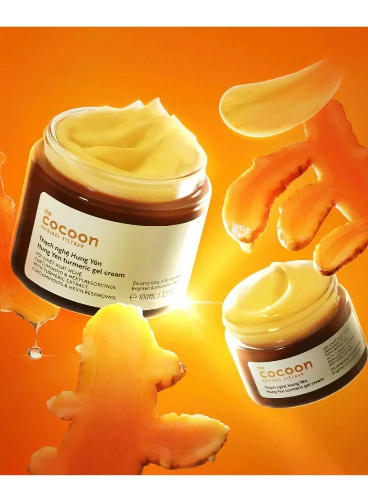 The Cocoon Original Vietnam 100 ml Hung Yen Turmeric Gel Cream 100ml Brightening Moisturizer with Turmeric Curcuminoids Hexylresorcinol and Niacinamide for Even Radiant Skin  | Best Price UAE