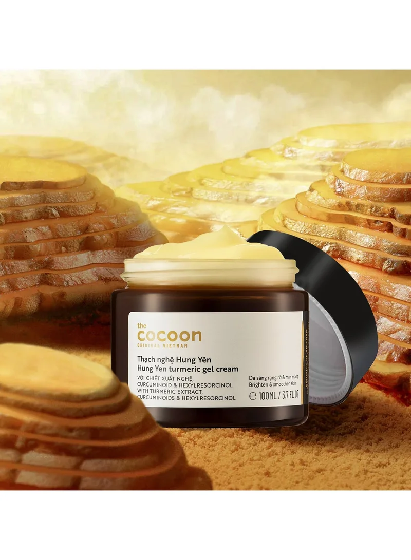 The Cocoon Original Vietnam 100 ml Hung Yen Turmeric Gel Cream 100ml Brightening Moisturizer with Turmeric Curcuminoids Hexylresorcinol and Niacinamide for Even Radiant Skin  | Best Price UAE