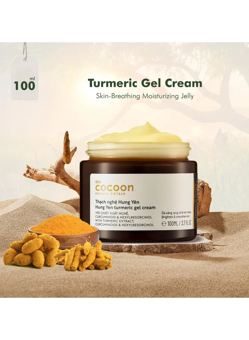 The Cocoon Original Vietnam 100 ml Hung Yen Turmeric Gel Cream 100ml Brightening Moisturizer with Turmeric Curcuminoids Hexylresorcinol and Niacinamide for Even Radiant Skin  | Best Price UAE