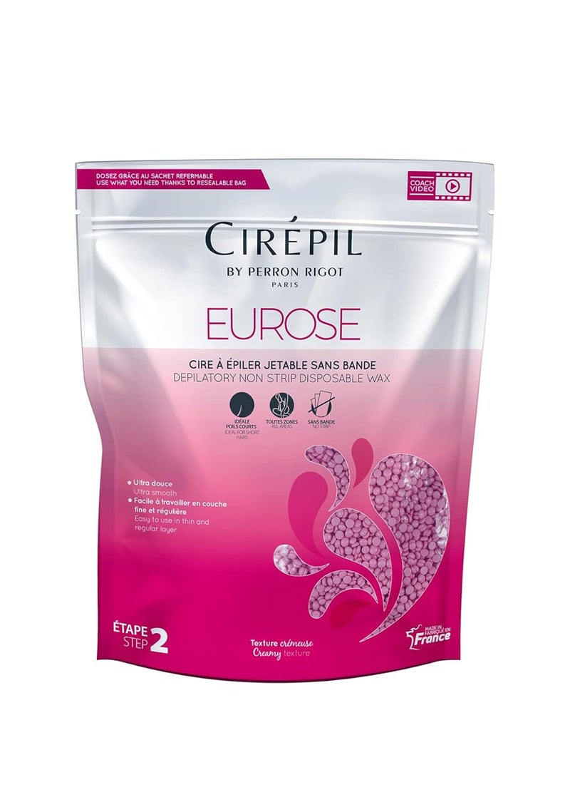 Cirepil  Eurose  800g  2822 oz Wax Beads Bag  AllPurpose  Unscented  Ultra Smooth  Creamy Texture  Perfect for Short Hairs
