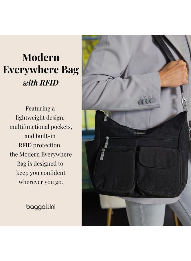 Baggallini Modern Everywhere Bagg - Water-resistant Lightweight Hobo Crossbody Bag for Women - Easy-Access Phone Pocket - Image 2