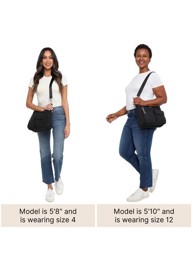 Baggallini Modern Everywhere Bagg - Water-resistant Lightweight Hobo Crossbody Bag for Women - Easy-Access Phone Pocket - Image 5