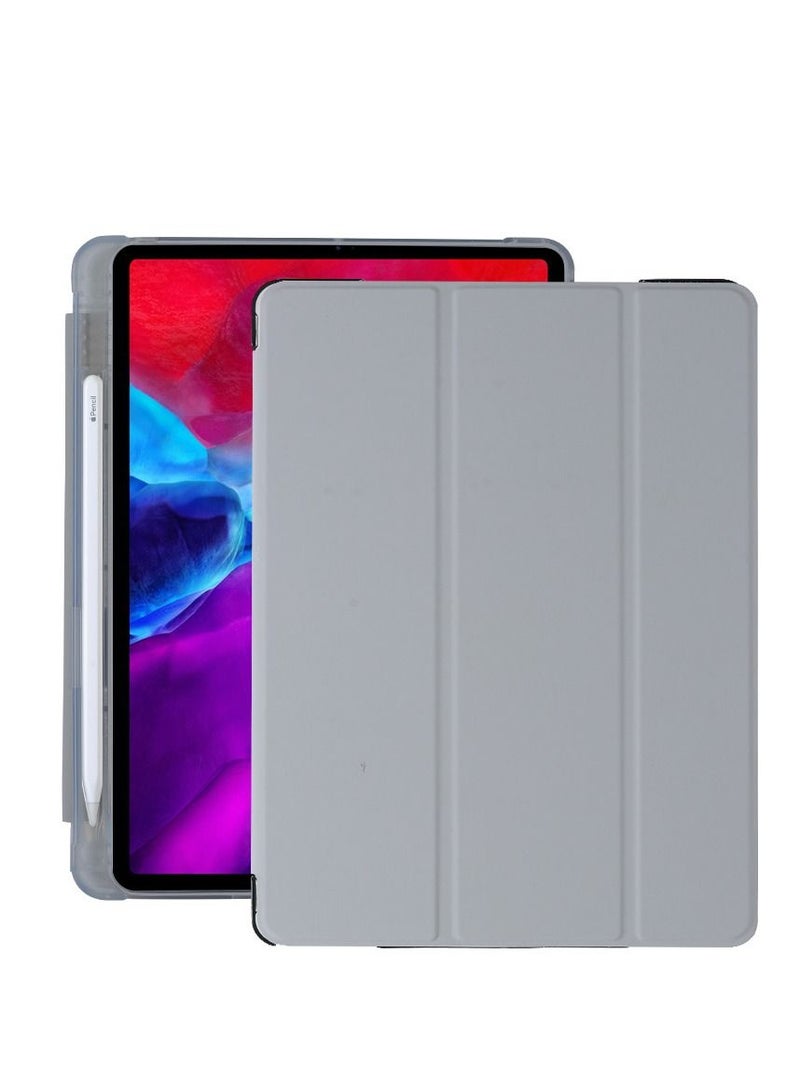 Loquat Protective Case With Pen Slot For Grey iPad