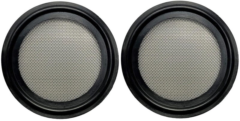 DR.COMPONENT 1.5" Sanitary Tri-Clamp Gaskets (Pack of 2), Bonded Type Screen (#40 Mesh/ 420 μm) Gaskets, Black EPDM - Image 2