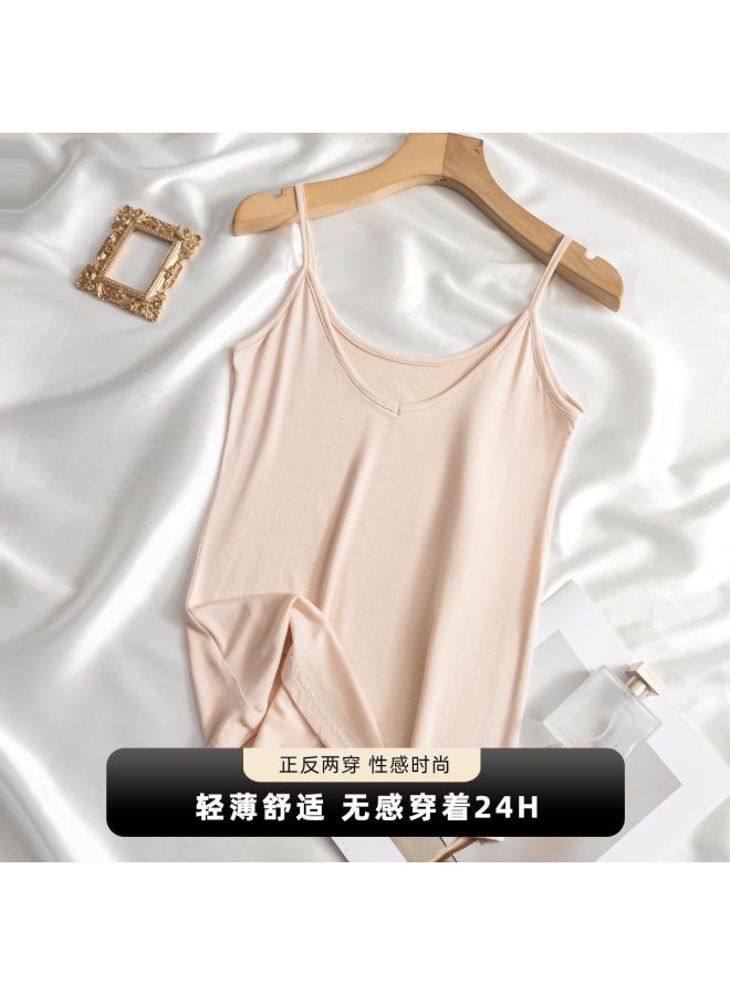 Your Sun Women'S Sleeveless Tank Top For Suit, Short Fitted Slimming Undershirt, Thin Summer Wear - Image 2