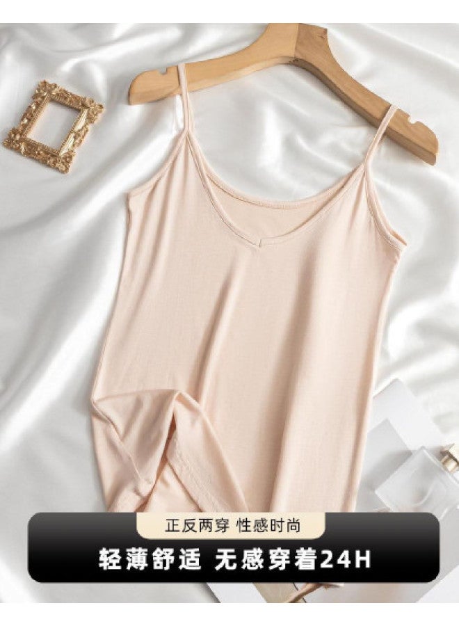 Your Sun Women'S Sleeveless Tank Top For Suit, Short Fitted Slimming Undershirt, Thin Summer Wear - Image 1