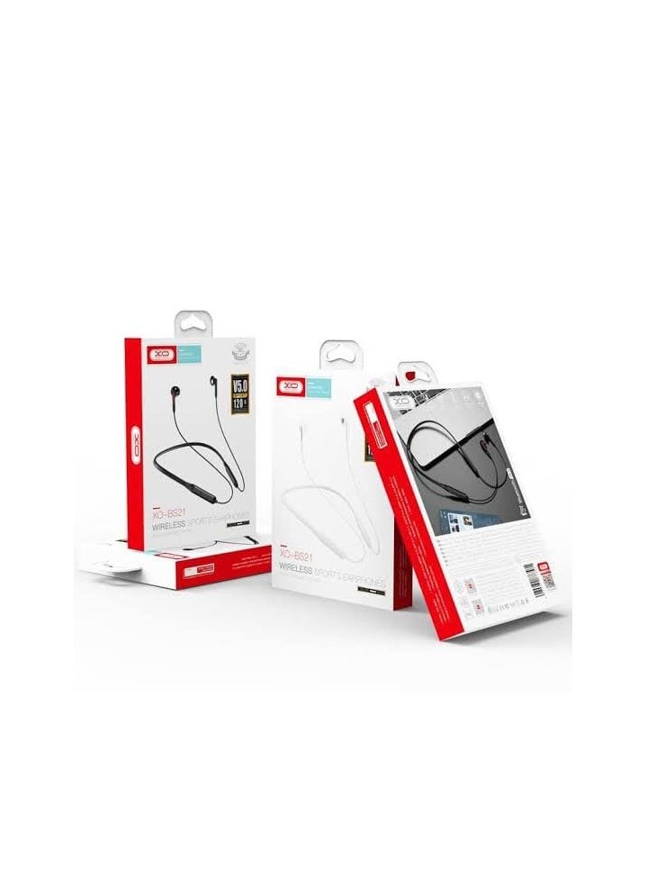 XO - XO BS21 Wireless Bluetooth Headphone, Sports Hanging Earphones with Mic, Stereo, In-Ear, - Image 1