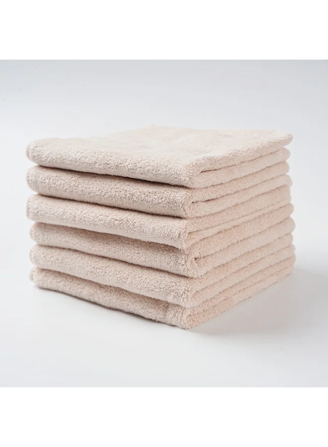Donetella 6-Pack Microfiber Kitchen Towels 35×35 cm Size – 330 GSM, Highly Absorbent, Quick Dry, Lint Free, Streak Free | Dish & Counter Cleaning