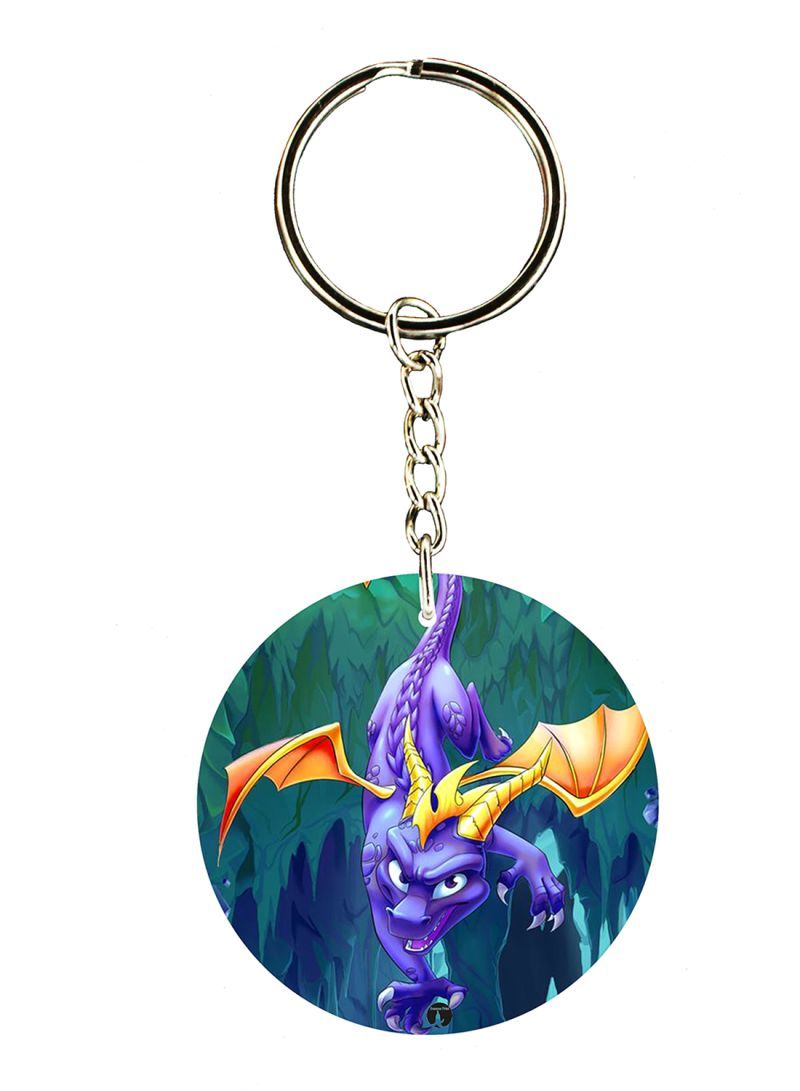RKN Keychain Of The Video Game Spyro ( 2 Sides)
