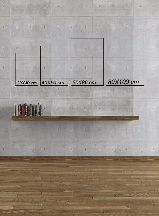 إيليلي مجموعة من 3 لوحات فنية جدارية مؤطرة من القماش مشدودة على إطار خشبي لتزيين المنزل وغرفة المعيشة والمكتب (الحجم: 40 × 30) - Image 3