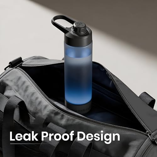 Aquaminder Smart Water Bottle Glows & Beeps to Remind You to Drink More 770 ml Chug Cap Bottle For Adults and Kids Perfect For Gift, Travel, Gym, Yoga, Black, Silicone - Image 5