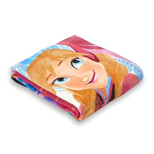 Disney Northwest Frozen Micro Raschel Throw Blanket 46 x 60 Loving Sisters - Image 3
