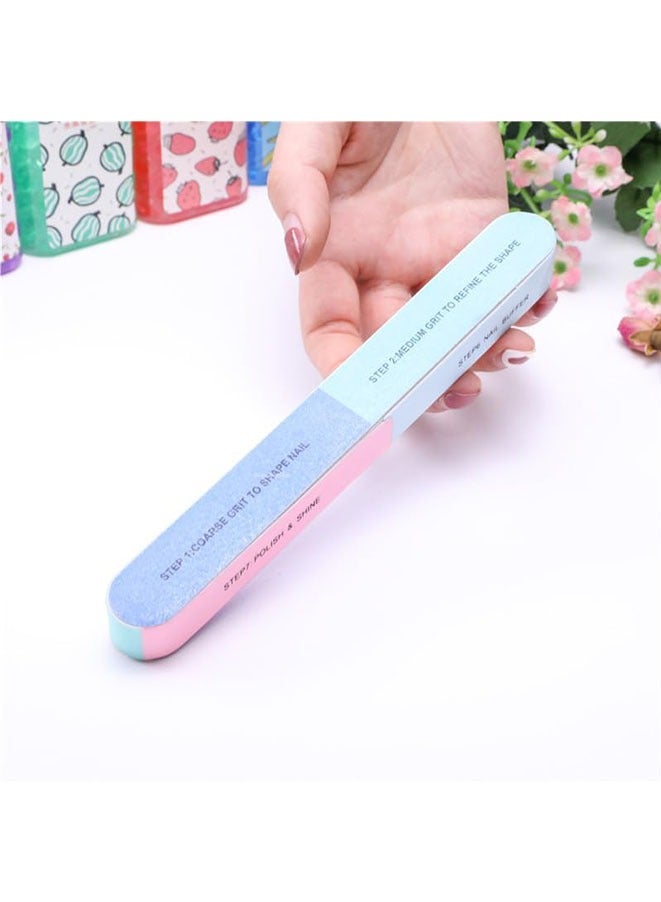 Generic 10 PCS Multi-Sided Nail File Set with Polished Sponge Sand Bars - Perfect for Nail Art and Polish  - Image 5
