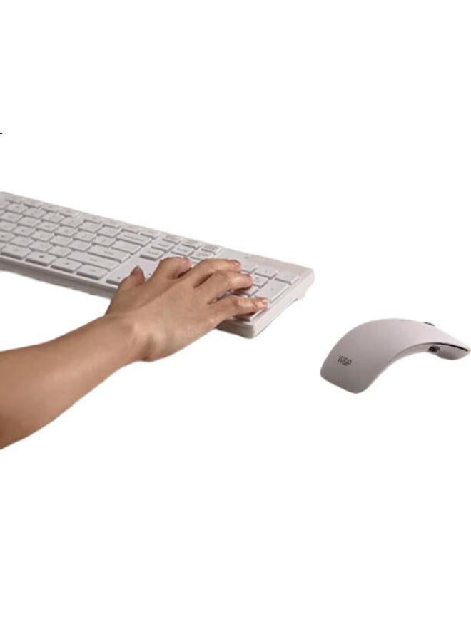 WP [Usa] Wireless Mouse, Bluetooth Tri-Mode Silent Office Portable Ergonomic Rechargeable, Compatible With Apple Mac Huawei Microsoft Laptops Desktop Computers Tablets - Image 2