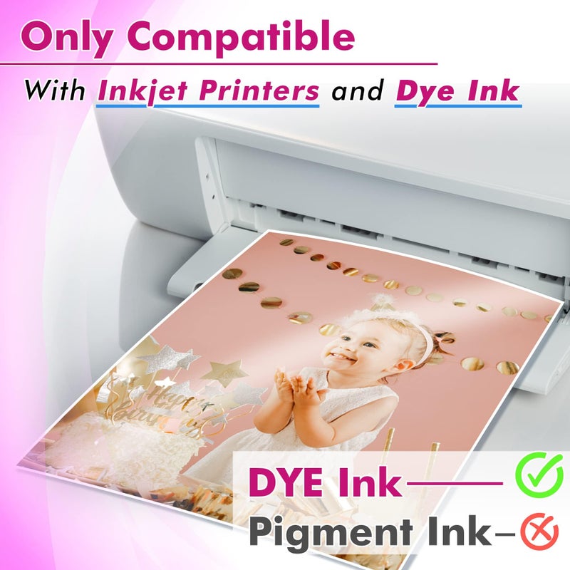 KOALA PAPER Koala Glossy Inkjet Photo Paper 8.5X11 Inches 48lb 100 Sheets Professional Glossy Photographic Paper Compatible with Inkjet Printer Use DYE INK 180GSM - Image 4