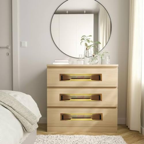 FAST CSH01 Steel Brass Antique Concealed Sliding Door Handle for Wardrobe & Cupboard Cabinet Doors Pull, Move The Door Aside and Dresser, Kitchen Drawers. (12 Inch) - Image 5