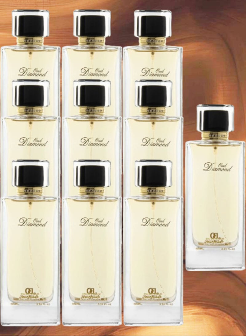 Banafa 10 Pieces Oud Diamond Perfume 100ml EDP - Image 1