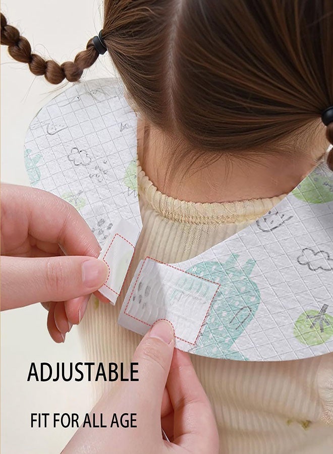 20 Pcs Disposable Baby Bibs, Individual Wrapped Travel Bibs, Waterproof Food Catcher for Toddlers Girls Boys Feeding - Image 5