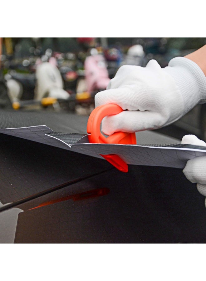 مركبة فينيل لف أداة مجموعة نافذة الصبغة أداة تشمل 4 بوصة شعرت Squeegee ، قابل للسحب 9mm سكين المرافق والشفرات ، زيبي فينيل القطع وميني الذهاب زاوية Squeegee لتغليف السيارات - Image 5