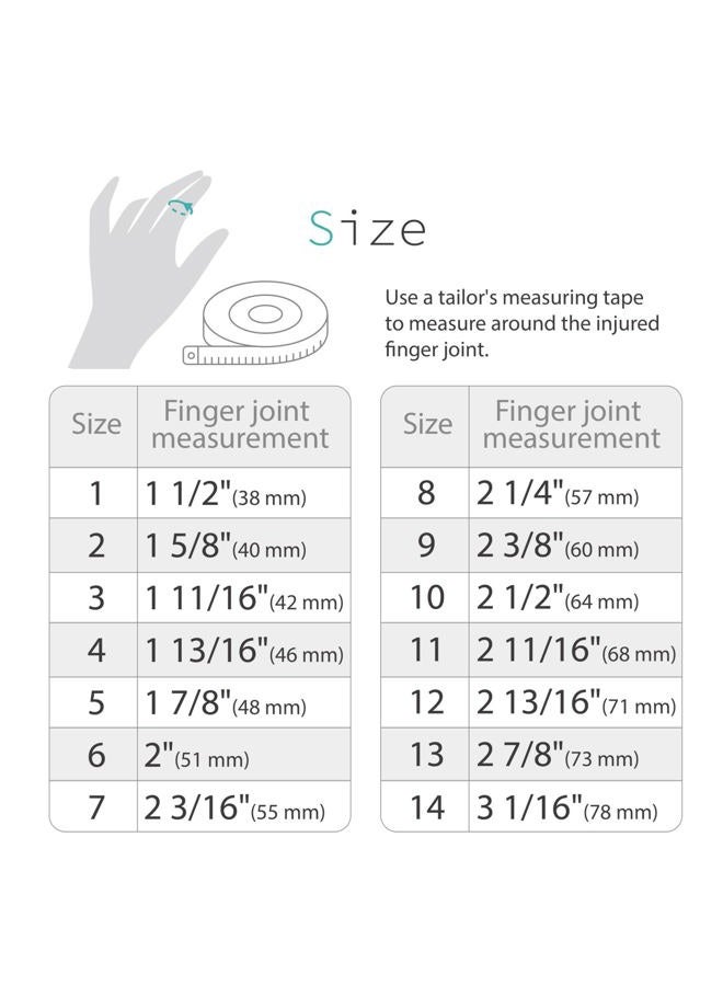 دعم وحماية جبيرة الأصابع 3 نقاط من سنا-فيتا لالتهاب المفاصل، إصبع الزناد أو الإبهام، وحالات الأصابع الأخرى - عبوة 3، الحجم 4، 5، 6 - Image 5