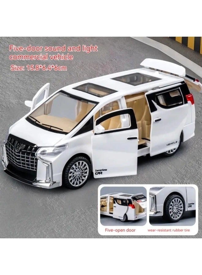 Toy Box Inertia Pull back Alloy Metal car toy with lighting sound simulation commercial car model boy gift Toy car holiday gift  - Image 2