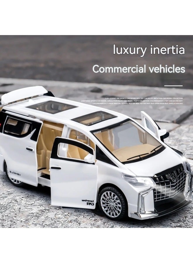 Toy Box Inertia Pull back Alloy Metal car toy with lighting sound simulation commercial car model boy gift Toy car holiday gift  - Image 3