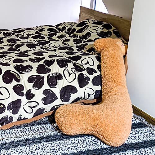 Sejiarep Alpaca Llama Plush Pillow - 39" Giant Alpaca Plush Long Body Pillow - Wife Girl Girlfriend Birthday Valentine's Children's Women's Day Gift, Brown - Image 3
