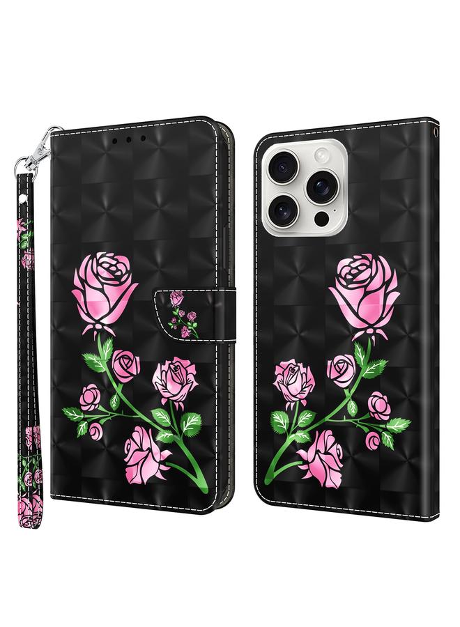 اس-توب جراب لهاتف iPhone 16 Pro Max مصنوع من الجلد المطلي ثلاثي الأبعاد - Image 1