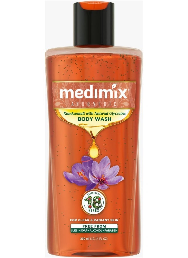 Medimix Kumkumadi Body Wash with Natural Glycerine 300ml  - Image 1