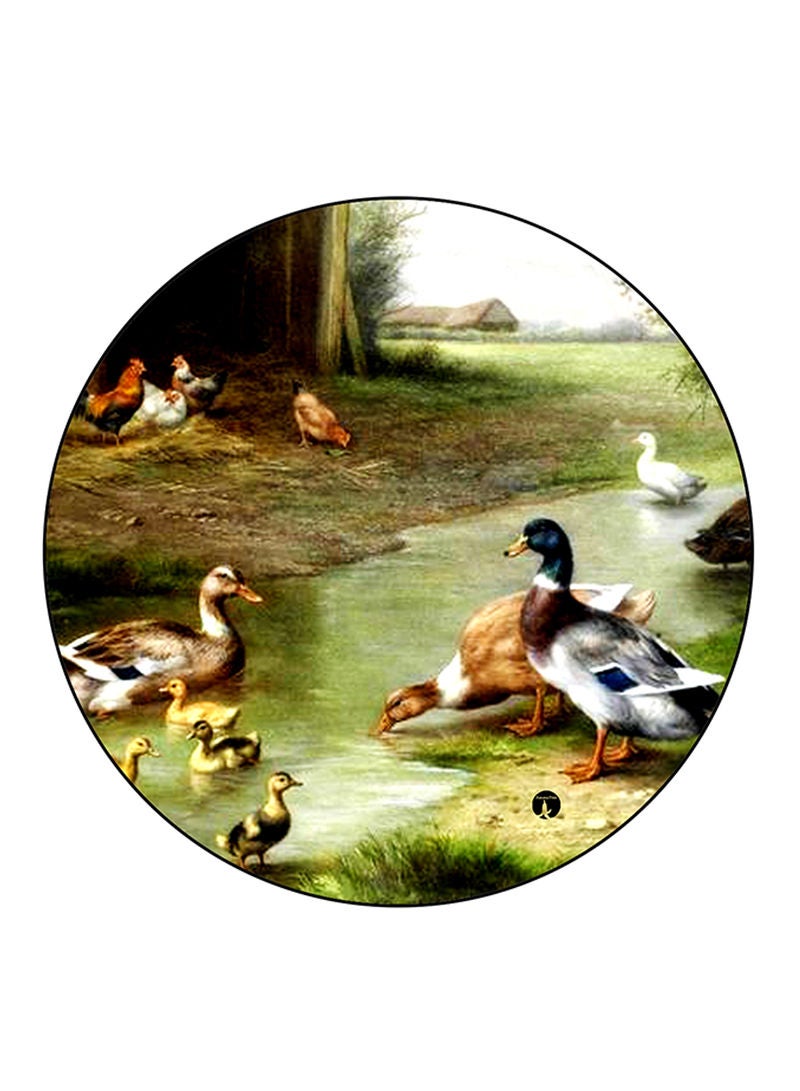 RKN Vintage Art Printed Large Pin Multicolour - Image 2