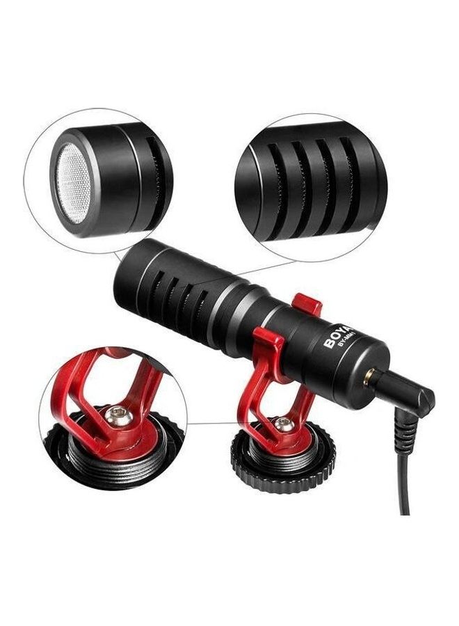 BY-MM1 Video Microphone Youtube Vlogging Facebook Livestream Recording Shotgun Mic For Smartphone/Cameras Multicolour - Image 4