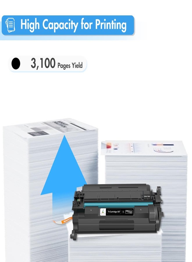 TRUE IMAGE Compatible Toner Cartridge Replacement for Canon 057 057H CRG-057 Work with ImageCLASS MF445dw MF448dw LBP226dw LBP227dw LBP228dw MF449dw MF445 Laser Printer Ink (Black, 2-Pack) - Image 3