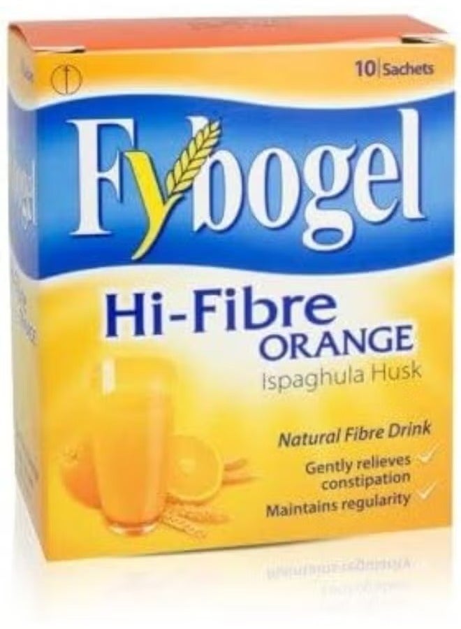 Fybogel Hi Fibre Orange Constipation Relief 10 Sachets - Image 2