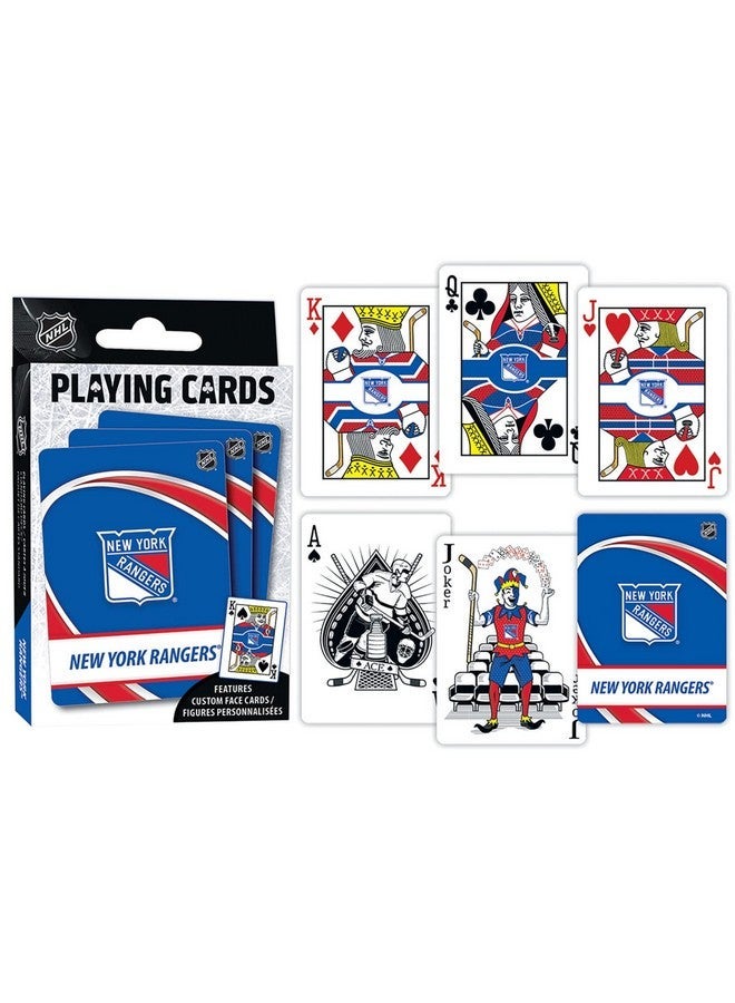 MasterPieces Family Games - NHL New York Rangers Playing Cards - Officially Licensed Playing Card Deck for Adults, Kids, and Family - Image 3