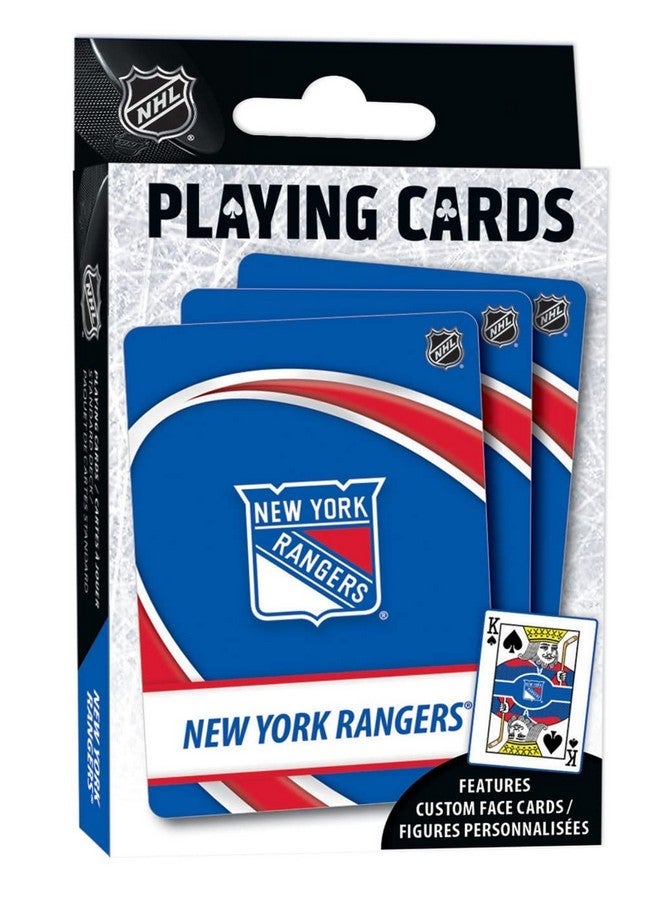 MasterPieces Family Games - NHL New York Rangers Playing Cards - Officially Licensed Playing Card Deck for Adults, Kids, and Family - Image 1