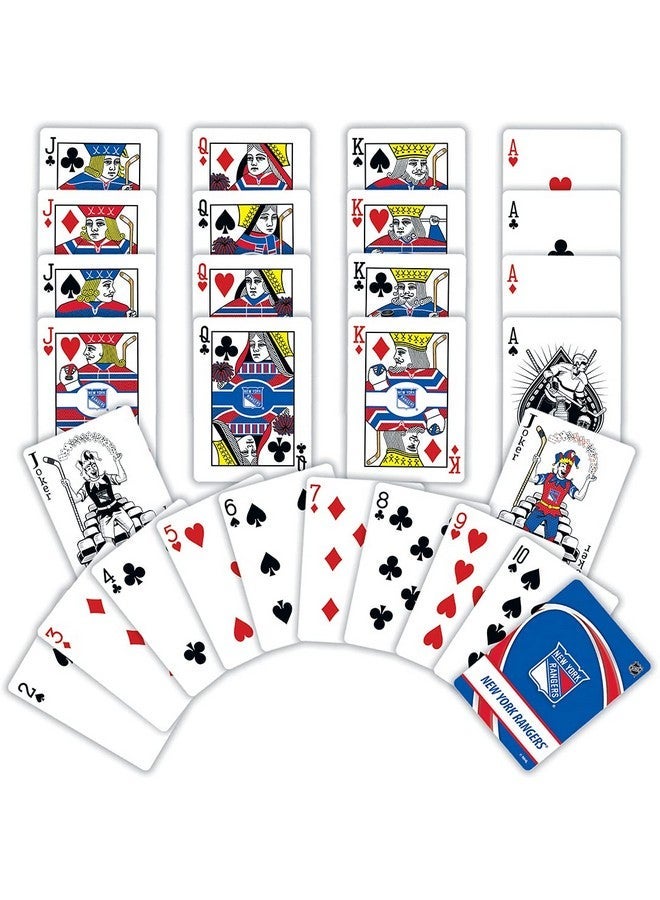 MasterPieces Family Games - NHL New York Rangers Playing Cards - Officially Licensed Playing Card Deck for Adults, Kids, and Family - Image 5