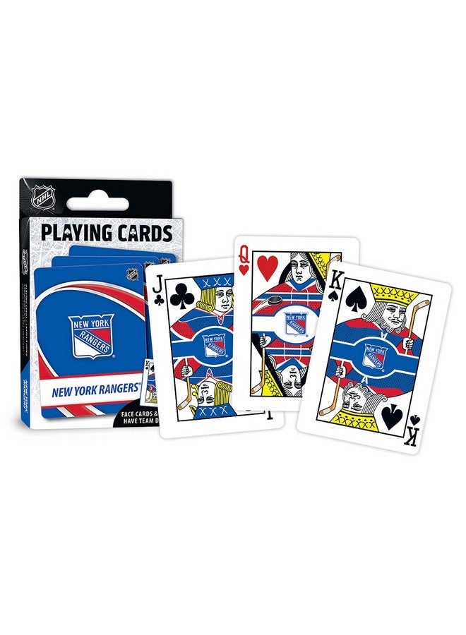 MasterPieces Family Games - NHL New York Rangers Playing Cards - Officially Licensed Playing Card Deck for Adults, Kids, and Family - Image 4