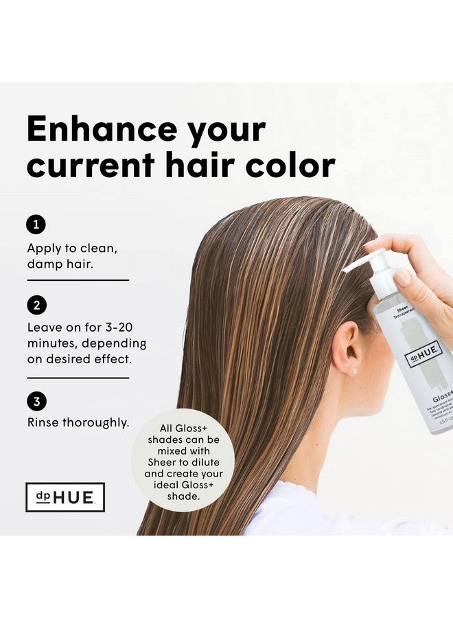 dpHUE Gloss+ Sheer 6.5 Oz Unpigmented Deep Conditioner & Gloss+ Shade Diluter Add Shine To Natural Or Colortreated Hair Glutenfree Vegan - Image 4