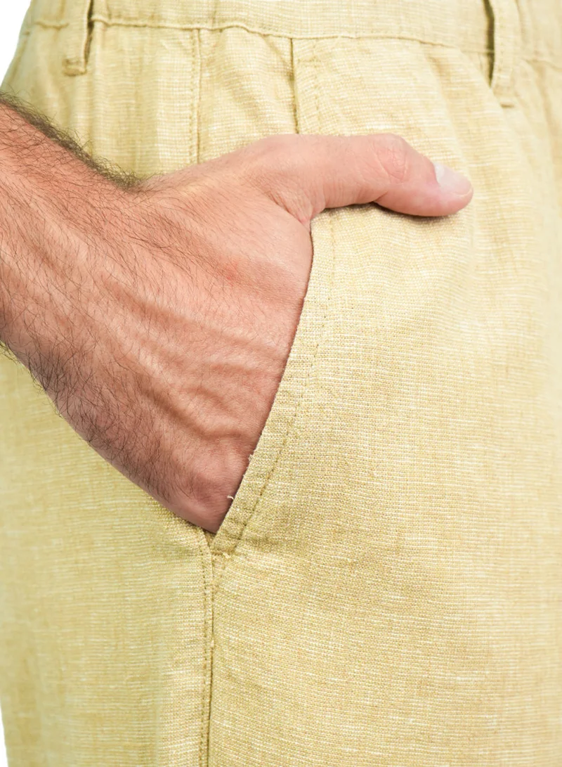 GIORDANO  Men's Slim Taper Linen Cotton Khakis for Men | Best Price UAE