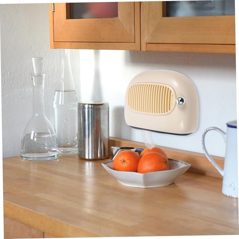 Beige Wall Mounted Dispenser Organizer For Cling Film Shoe Covers Kitchen Bathroom - Image 5
