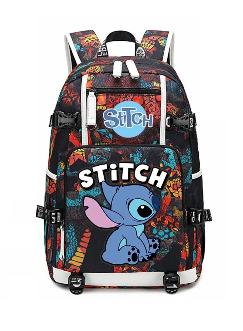 STITCH Cadedon Cartoon Animation Stitch Joint School Bag Trendy Backpack 41*14*28cm - Image 2