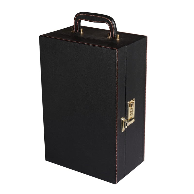 Anything & Everything Premium Bar Accessories Set with Whiskey Glasses | Portable Leatherette Bar Accessories Set | Bar Accessories Set for Picnic | Bar Set for Travel | Bar Set for car | (Black) - Image 2