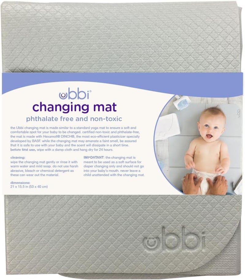 Ubbi Changing Mat, Gray - Image 5