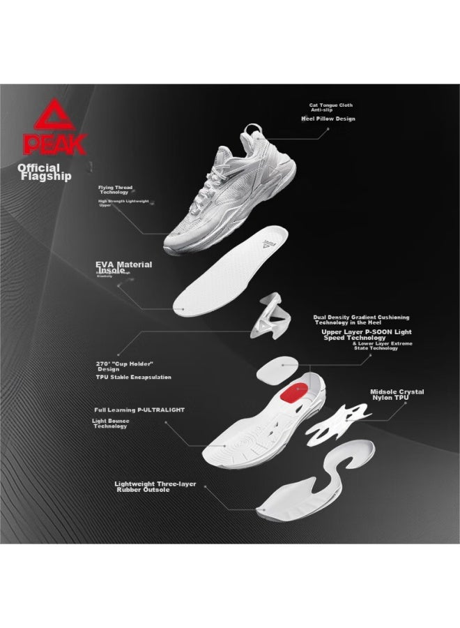 PEAK Peak Taiji Qingling 2.0 Basketball Shoes, Performance Cushioning, Competition Guard Shoes, Lightweight Comfortable Wrap-around Sneakers, Da430177  - Image 1