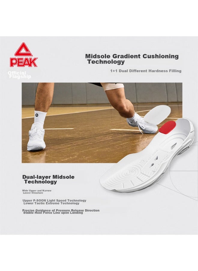 PEAK Peak Taiji Qingling 2.0 Basketball Shoes, Performance Cushioning, Competition Guard Shoes, Lightweight Comfortable Wrap-around Sneakers, Da430177  - Image 3
