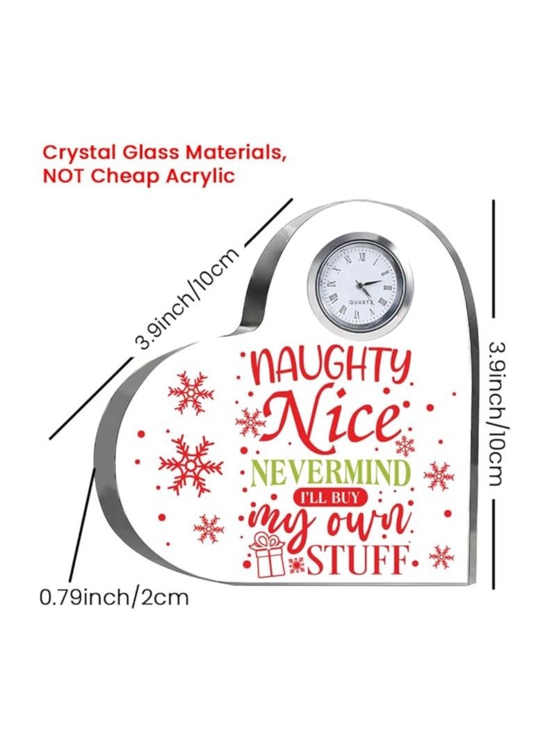 Christmas Heart-Shaped Crystal Clock Gift-Thoughtful Presents Gifts For Your Friends And Family - Image 4