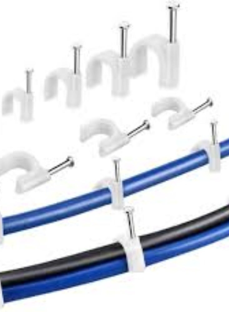 KNP 9mm Cable Clips, Pack of 100, are essential tools for organizing and managing cables, wires, and cords in various settings. - Image 4